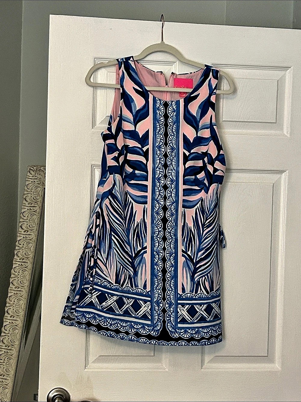 Lilly Pulitzer Women's Blue & Pink Printed Mini romper